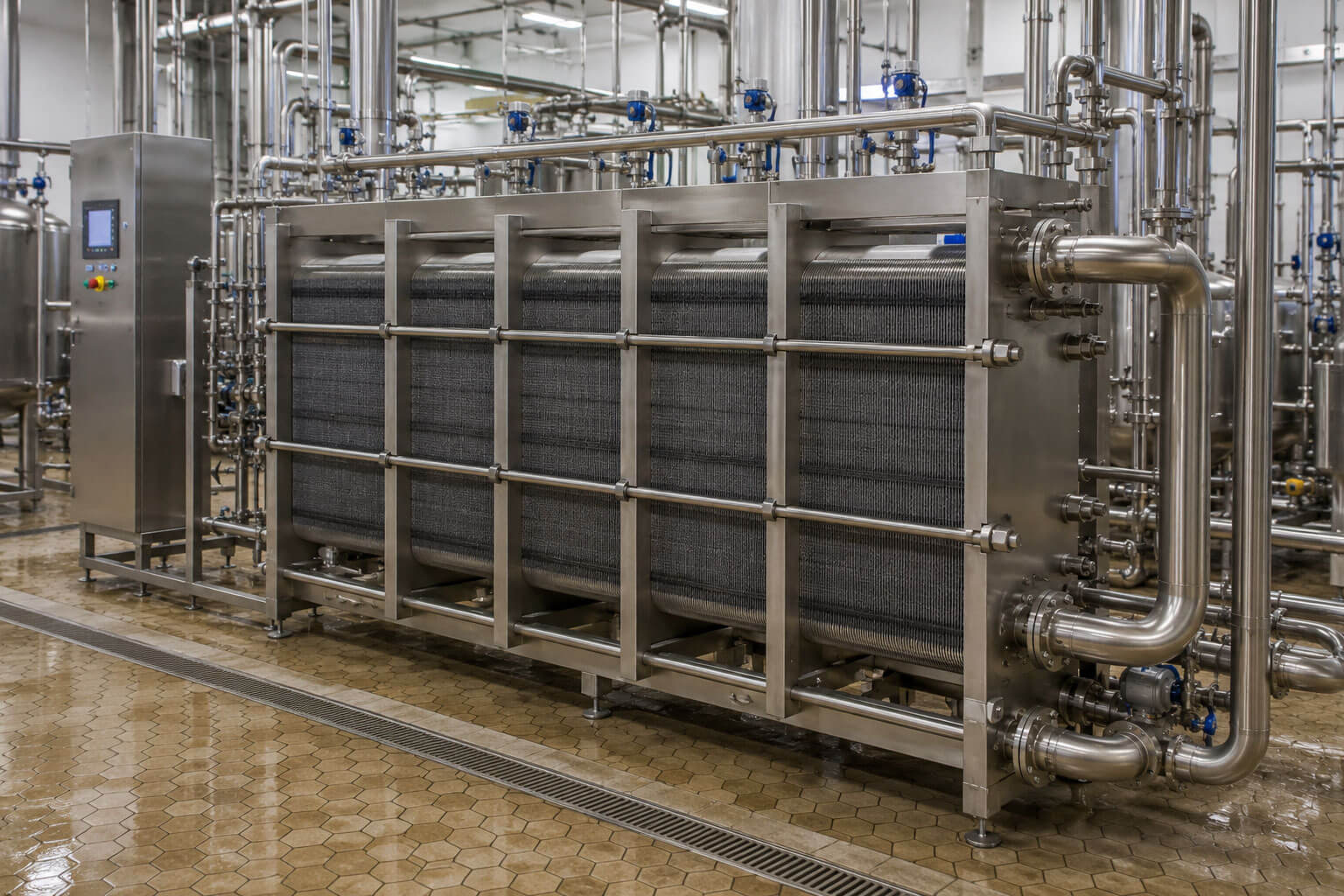 Wat gebeurt er nadat er een interne lekkage geconstateerd is bij een pasteur (platenwarmtewisselaar)?